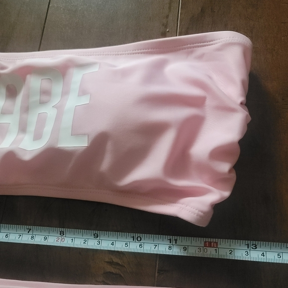 NWT DB Studio Bachelorette Swimsuits Tube Top Bikini in Pink Size Medium - Picture 13 of 15